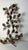Mid-Century Modern Large Four-Light Wall Lamp in Decorated Wrought Iron, 1960 For Sale - Image 3 of 8