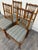 English Vintage Colonial Style Spindle Back Upholstered Dining Chairs - Set of 4 For Sale - Image 3 of 13