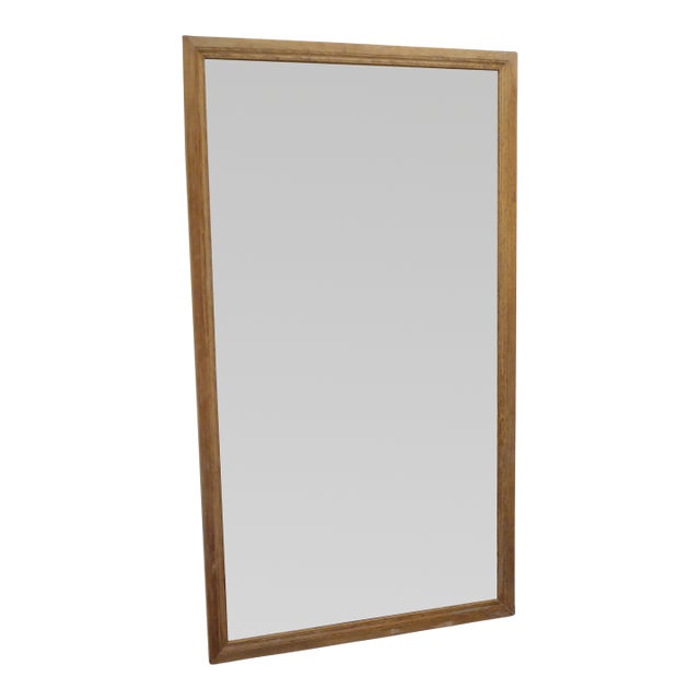 Vintage Weathered Beechwood Mirror For Sale