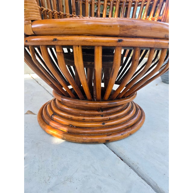 Brown Late 20th Century Swivel Chair Attributed to Franco Albini For Sale - Image 8 of 11