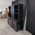 Transitional Pottery Barn Logan 6-Piece Modular Wall Unit With Glass Door Hutch, Black For Sale - Image 3 of 10