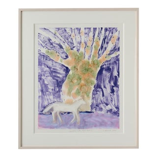 Josie Merck, Sycamore With White Horse I For Sale