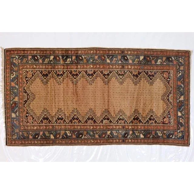 Wool pile genuine hand made antique Persian Malayer-