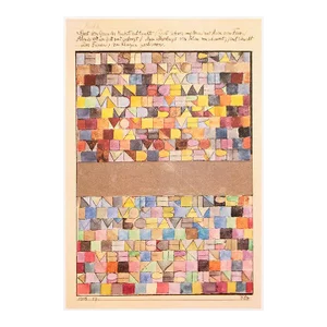 1989 After Paul Klee "Once Emerged From the Gray of Night", Full-Color Print From France