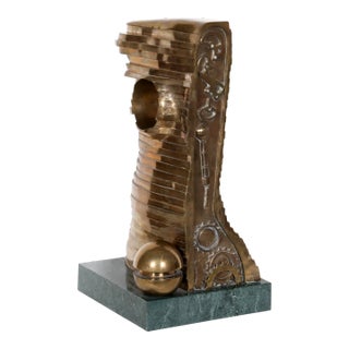 Teutonia Bronze Sculpture, Stefan Vladescu For Sale