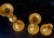 Mid 20th Century Set of 3 Beaded Stem Brass Candlestick Holders For Sale - Image 12 of 12