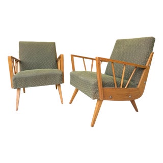 Mid-Century Danish Style Armchairs, Set of 2 For Sale
