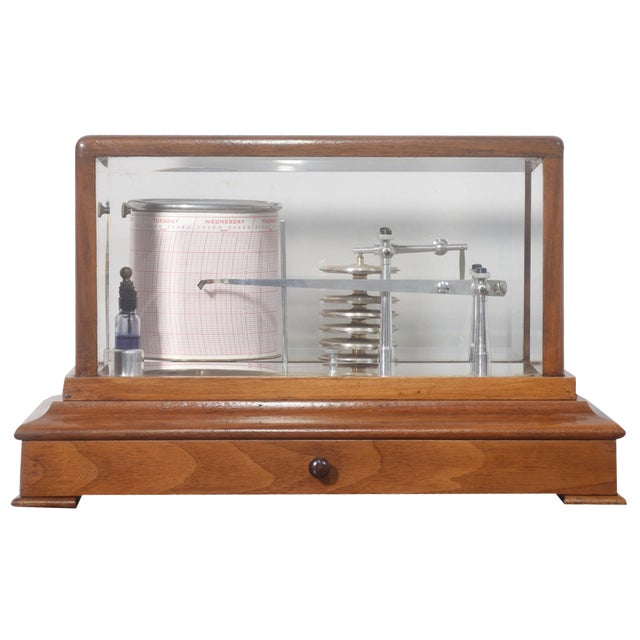Walnut Cased Barograph, 1890s For Sale