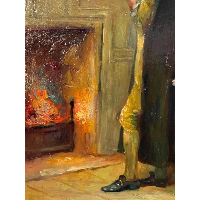 The Candle Holder, 18th Century, Oil Painting on Panel, Framed For Sale - Image 6 of 9