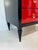 Art Deco Italian Chest of Drawers in Cherry Red Parchment and Black Lacquer, 1950s For Sale - Image 9 of 13