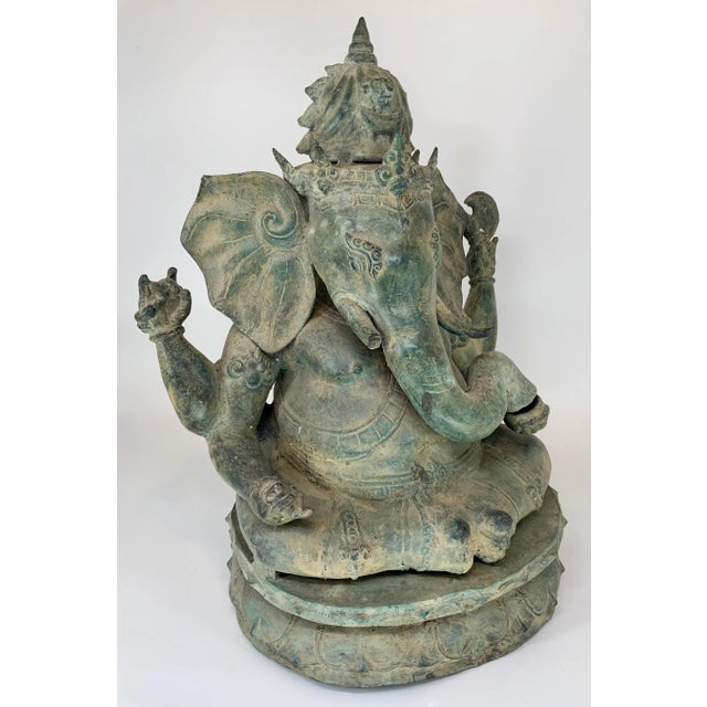 Asian Antique Indonesian Ganesha Sculpture For Sale - Image 3 of 13