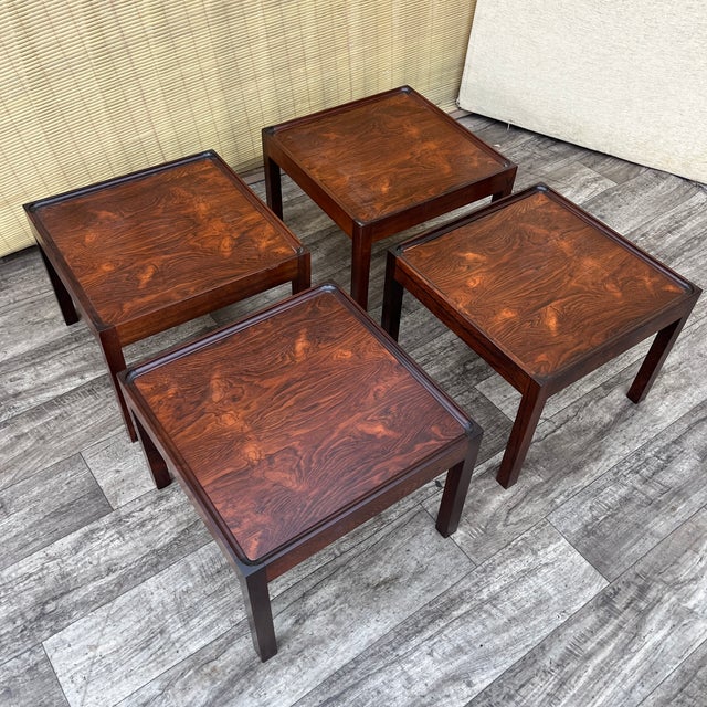 Danish Mid Century Modern Nesting Coffee Table by Arne Hovmand Olsen. Circa 1970s For Sale - Image 9 of 17