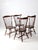 Brown Vintage Windsor Dining Chairs Set of 4 For Sale - Image 8 of 12