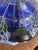 Blue Large Pendant Light in Colored Stained Glass, 1960s For Sale - Image 8 of 18