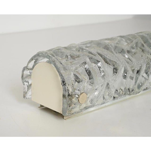 Large Sconces in Murano Ice-Glass from Kaiser Leuchten, 1960s, Set of 2 For Sale - Image 9 of 17