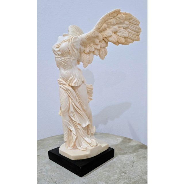 Mid 20th Century A. Santini “Winged Victory of Samothrace” Classic Figure Sculpture, Signed, Made in Italy For Sale - Image 5 of 10