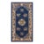 Exceptional Navy Blue Color With Great Florid Design Antique Chinese Peking Rug For Sale