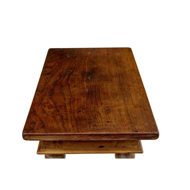 Antique Dutch Carved Oak Side Table, 1830 For Sale - Image 6 of 8