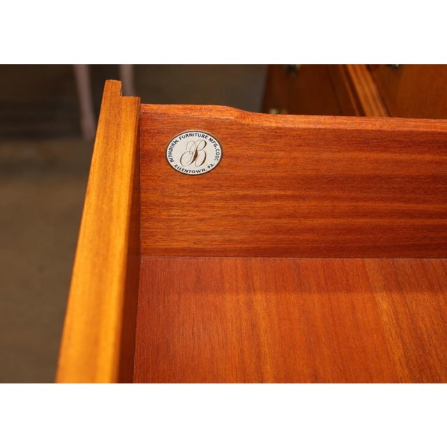 Biedermeier Mid-Century Biedermeier Style Maple & Ebonized Chests by Bethlehem Furn. - Pair For Sale - Image 3 of 7