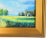 Colorful Meadow Landscape Oil Painting Including the Antiqued Gold Frame For Sale - Image 4 of 6