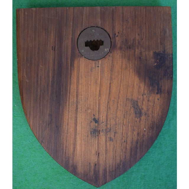 Traditional London Scottish Regiment Hand Painted Wooden Crest Plaque Shield For Sale - Image 3 of 3