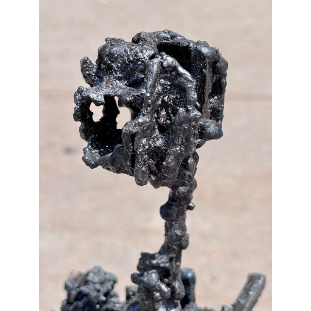 Abstract Brutalist James Bearden Cathedral Figure Silver Wash Over Steel 2025 For Sale - Image 3 of 6