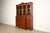 English Baker Furniture Style Federal Carved Mahogany Breakfront Bookcase Cabinet With Secretary Desk, Circa 1940s For Sale - Image 3 of 16