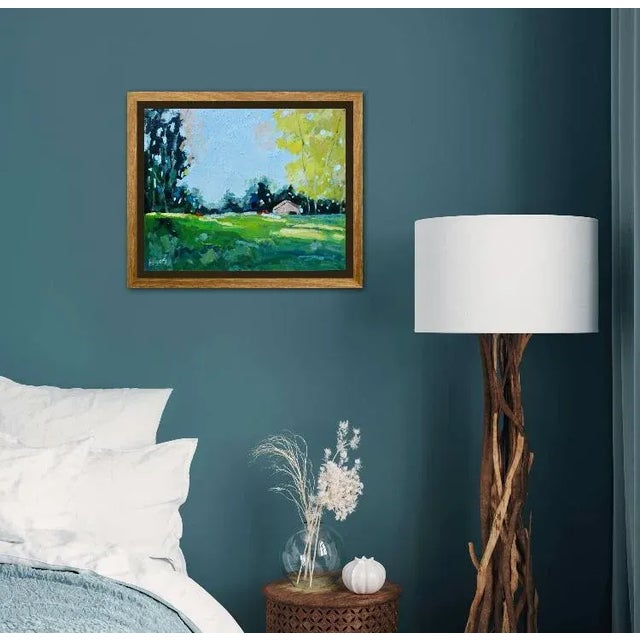 Summer Light, Modern Impressionist Oil Landscape For Sale In Reno/Lake Tahoe - Image 6 of 7