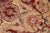 Shabby Chic Medallion 1990's Pak-Persian Taupe/Red Wool Rug - 6'1'' X 8'10'' For Sale - Image 4 of 9