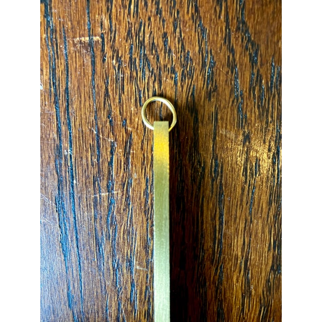 Mid 20th Century Mid-Century Minimalist Solid Brass Wall Cross For Sale - Image 5 of 13