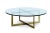 Contemporary Nest Large Round Cocktail Table with Glass Top For Sale - Image 3 of 3