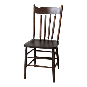 Vintage Cattail Spindle Back Side Chair
