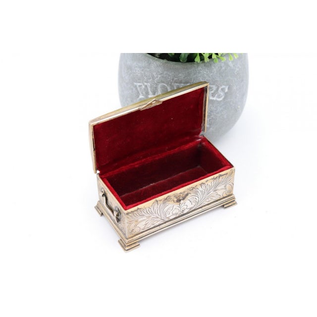 Chest Shaped Silver Box For Sale - Image 6 of 7