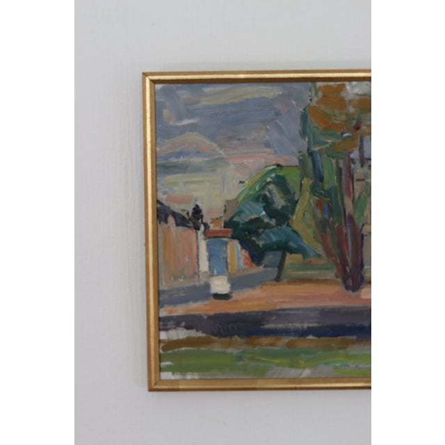 Mid-Century Modern Harry Thomander, Örebro 2, 1964, Oil on Canvas, Framed For Sale - Image 3 of 18