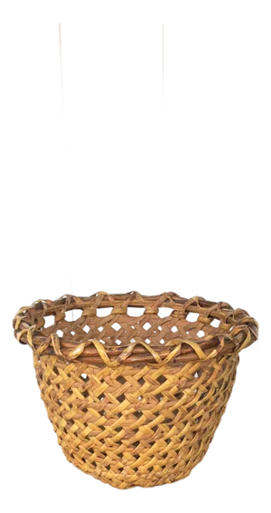 Wicker Basket Hamper Storage or Planter Cachepot