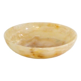 Vintage Marbled Onyx Trinket Dish, 1960s For Sale