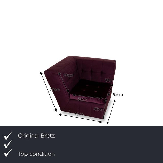 The Tiziana armchair from Bretz impresses with its unusual orientation. You can sit comfortably in the armchair covered in...