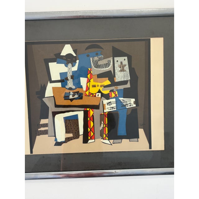 Abstract 1960s Old Picasso Print - Framed For Sale - Image 3 of 10