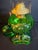 Vintage Hollywood Regency l.e. Smith Emerald Green Moon & Star Glass Finger Oil Lamp Brass Burner Chimney For Sale - Image 10 of 18