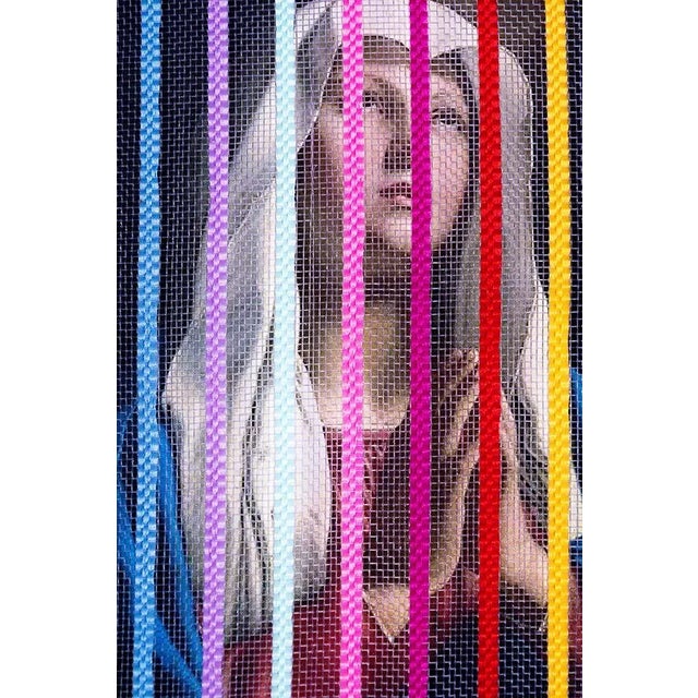 "Praying Behind Bars" Contemporary Dada Style Limited Edition Photograph by Zeren Badar For Sale