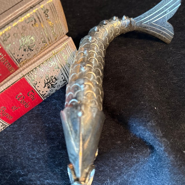 Articulated Silver Tone Fish Opener For Sale - Image 4 of 6
