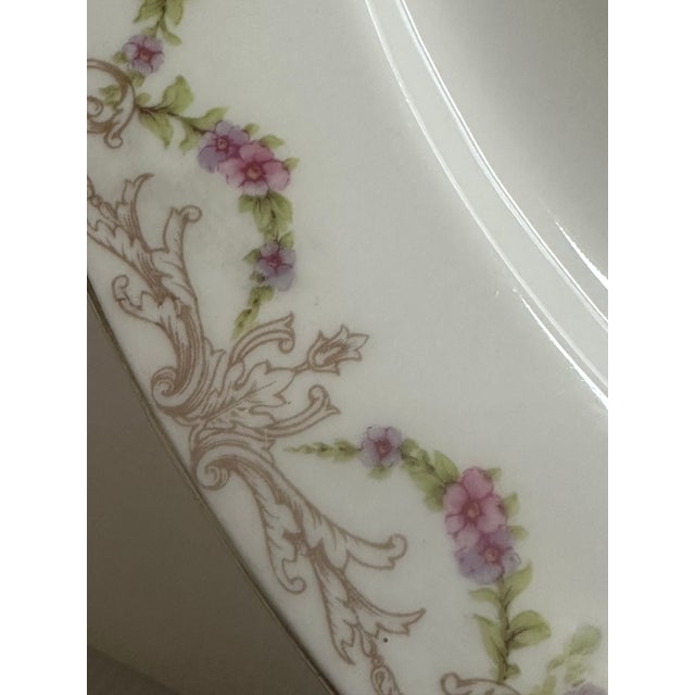 Antique Late 19Th Century Limoges France Bawe Dotter Elite Co. Serving Platter 16" X 12" Floral Gold Trim For Sale - Image 9 of 18