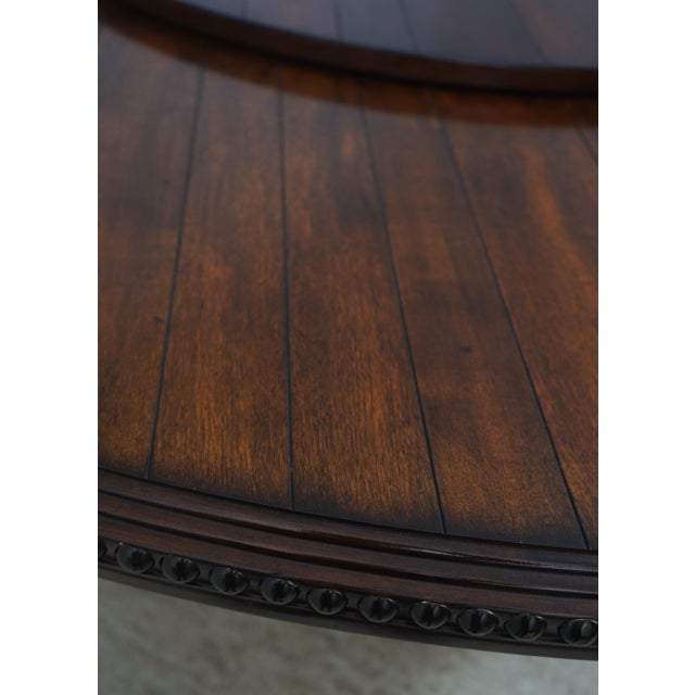Large Round Barley Twist Mahogany Dining Table For Sale In Philadelphia - Image 6 of 14