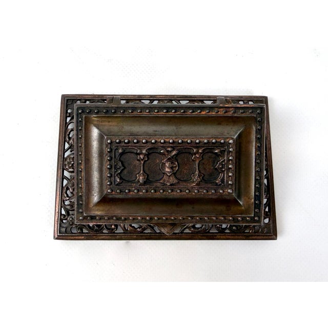 Copper Antique Cast Bronze Desk Trinket Box, 1890s For Sale - Image 8 of 14