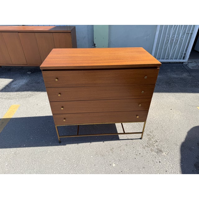 Brown 1950s Calvin Furniture Irwin Collection Paul McCobb 4 Drawer Chest, Attributed For Sale - Image 8 of 13