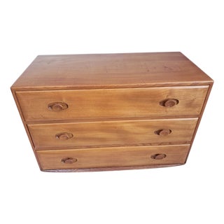 Mid-Century Modern Windsor Chest of Drawers in Elm, 1960s For Sale