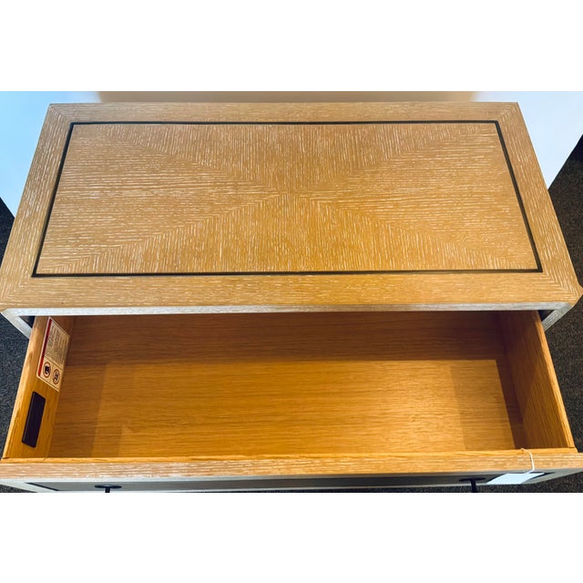 Revelation Modern Cerused Oak Finished Hide Away Two Drawer Chest For Sale In Atlanta - Image 6 of 7