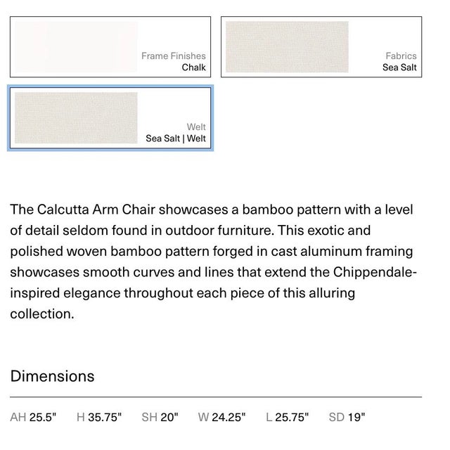 Chippendale Brown Jordan Calcutta Arm Chair For Sale - Image 3 of 5