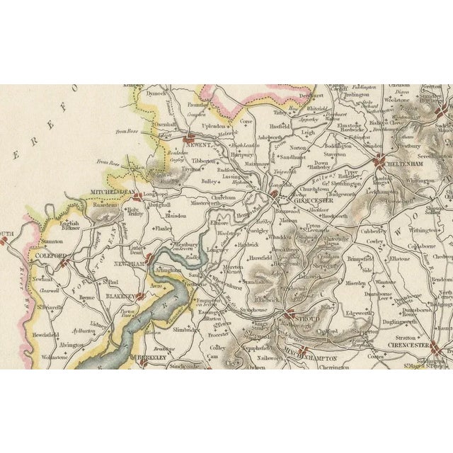 Map of Gloucestershire by Samuel Lewis, 1844 For Sale - Image 3 of 10