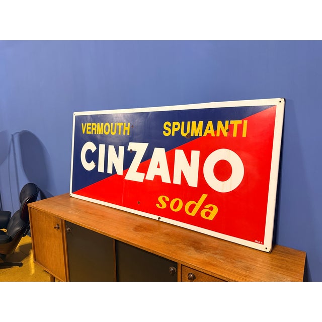 Cinzano Advertising Sign, 1950 For Sale - Image 6 of 7